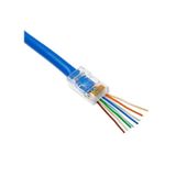 EZ RJ45 Cat5/Cat6 Yeni Nesil Delikli Konnektör - 100 Adet