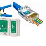 EZ YENİ NESİL PENSE 100 ADET RJ45 VE TEST CİHAZI SET İNTERNET MODEM PC KAMERA KONNEKTÖR CAT6