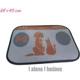 EZ&BER Aksesuar Kedi Köpek Evcil Hayvan Mama Paspası Beslenme Paspası 58x43cm
