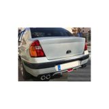 EzBer Aksesuar Renault Clio 2 Uyumlu Sedan Arka Tampon Difüzör Gri 4 Egzoz Çıkışlı