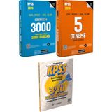 Ezberbozan 3000 Çözümlü Soru - 2026 Kpss Genel Yetenek Genel Kültür Tamamı Çözümlü 5 Deneme + 3 Deneme Hediye