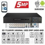 Ezcool EZ-7116XVR XVRVIEW 16CH 5MP Koaksiyel Ses