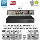 Ezcool EZ-8508AHD 8 Kanal 5MP 4ses 1hdd Xmeye XVR