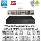 Ezcool EZ-8508AHD 8 Kanal 5MP XMEye Kayıt Cihazı
