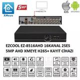 Ezcool Ez-8516Ahd 16 Kanal 5Mp 1 Hdd Xmeye Dvr Kayıt Cihazı