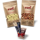 Ezel Kuruyemiş Çiğ Kaju 250G & Çiğ Fındık Içi 250G - Taze ve Doğal - 250 gr