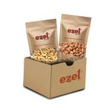 Ezel Kuruyemiş Siirt Fıstığı -Tuzlu Kavrulmuş Kaju Seti 250g - Taze Paketlenmiş