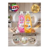 EZEL Premium Sıvı Deterjan Pembe ve Turuncu İkili Kombinasyon Paketi - Soda & Beyaz Sabun ve Soda & Arap Sabunu (Çamaşır, Cam, Yüzey) 2'li Set + Sprey Şişe Hediye