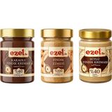 Ezel'den Sütlü Fındık Kreması & Kakaolu Fındık Kreması & Fındık Ezmesi - 1 Adet