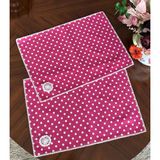 Ezem 1 Adet Tığ Işi Duck Kumaş Amerikan Servis - 35 x 50 cm - Fuşya