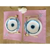 Ezem Açık Pembe Pötikare 2li Amerikan Servis - 50 x 35 cm