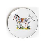 Ezem LYHB003 Zebra 6lı Porselen Tabak Seti
