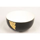 Ezem P271.895886 - Siyah Gold Porselen Kase 20 x 10 cm