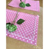 Ezem Pembe Puantiye Amerikan Servis - 50 x 35 cm