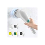 EZERE 5 Başlıklı Elektrikli Bulaşık, Küvet, Lavabo Ve Banyo Temizleme Fırçası BEYAZ
