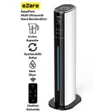 EZERE AquaPure 9L Akıllı Ultrasonik Hava Nemlendirici Buhar Makinesi Aromaterapi, Nem Ölçerli, Kumandalı