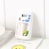 Ezere Elektronik Akıllı Zamanlayıcılı Taşınabilir Hap İlaç Kutusu - Bpa İçermez-(5775)