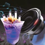 Ezere Hoparlör Buz Kovası, 5l Bluetooth Hoparlör Ile Renkli Buz Kovası Led