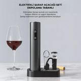 Ezere Sarjlı Otomatik Şarap Açacağı Tirbuşon Seti Şarap Açma Seti-1852