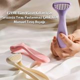 Ezere Tüm Vücut Kılları İçin Pürüzsüz Tıraş Paslanmaz Çelik Jilet Manuel Tıraş Bıçağı-1852
