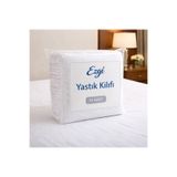 Ezgi %100 Pamuk Akfil Otel Tipi Kapaklı 10 Adet Beyaz Yastık Kılıfı – Kalın Kumaş Dayanıklı (5 Çift)