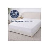 Ezgi %100 Pamuk Bambu Lastikli Çarşaf Tipi Fitted Alez – Sıvı Geçirmez Yatak Koruyucu