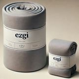 Ezgi 140'LIK Yataklar Için 140 x 200 Gri Ranforce Dokuma Lastikli Çarşaf ve Yastık Kılıfı