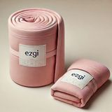 Ezgi 140'LIK Yataklar Için 140 x 200 Pembe Ranforce Lastikli Çarşaf ve Yastık Kılıfı