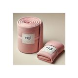 Ezgi 140'lık Yataklar İçin 140x200 Pembe Ranforce Lastikli Çarşaf ve Yastık Kılıfı