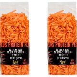 Ezgi 350 gr Kırmızı Mercimek Vegan Unlu Çubuk Makarna (2 adet)