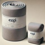Ezgi Battal Boy Gri Ranforce Dokuma Lastikli Çarşaf Ve Yastık Kılıfı 180X200+30'Ar Cm Köşe Yüksekliği