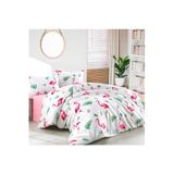 Ezgi Battal Yataklar İçin Çarşafı Lastikli Pamuklu Nevresim Takımı Pembe 200x220 cm, NEVRESİM_BATTAL