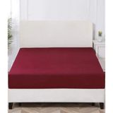 Ezgi Çift Kişilik Lastikli Kumaş Çarşaf - 160x200 - Bordo