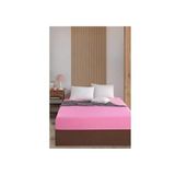 Ezgi Çift Kişilik Lastikli Kumaş Çarşaf Pembe 160x200 cm, Sadece_Çarşaf_Çift