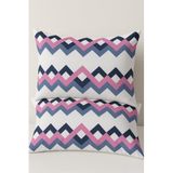 Ezgi Desenli 2Li Yastık Kılıfı 50x70 cm Çok Renkli, zikzak