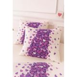 Ezgi Desenli Pamuklu Kalpli Desen Yastık Kılıfı 2 Adet 50 X 70 Cm, yastık5