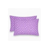Ezgi Desenli Pamuklu Yıldız Desen Yastık Kılıfı 2 Adet 50 X 70Cm Lila, yidizyastik
