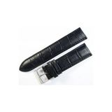 Ezgi Elektronik Cobra Deri Saat Kordonu 22Mm Xl Uzun Siyah Saat Kayışı Kroko