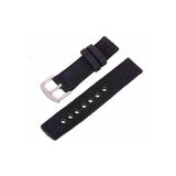 Ezgi Elektronik Kumaş Perlon Siyah Black 24Mm Spor Saat Kordonu Kayışı Nato Asker