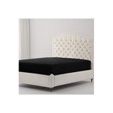 Ezgi Lastikli%100 Pamuk Penye Çarşaf 140X200 Siyah, carsaaff140