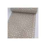 Ezgi Masa Örtüsü, Yıldız Desenli,%80 Pamuk%20 Polyester, 100 x 240 cm, Sütlü