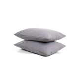 Ezgi Mer-Tim 2'li 50x70 Ranforce Gri Yastık Kılıfı%100 Pamuk, MERTM000116