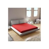 Ezgi Meslina Home Penye Lastikli Çarşaf%100 Pamuk Kırmızı Bordo 180x200 cm Battal Boy, pamelahome461651GRİ