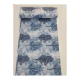 Ezgi Nevresimlik Çarşaflık Kumaş, 1 Top 30 Metre, 240x300 cm, Mavi Ağaç,%80 Pamuk%20 Polyester