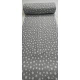Ezgi Nevresimlik Çarşaflık Kumaş, 100 x 240 cm, 30 Metre, Gri Yıldız,%80 Pamuklu