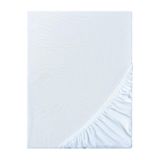 Ezgi Organik%100 Pamuk Lastikli Bebek Çarşafı Geniş Ölçü Aralığı Beyaz 60x120 cm, bebekcrsf