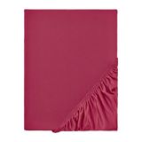 Ezgi Organik%100 Pamuk Lastikli Bebek Çarşafı Geniş Ölçü Aralığı Bordo 60x120 cm, bebekcrsf