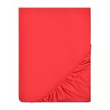 Ezgi Organik%100 Pamuk Lastikli Bebek Çarşafı Geniş Ölçü Aralığı Kırmızı 60x120 cm, bebekcrsf