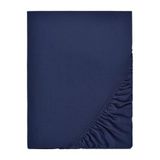 Ezgi Organik%100 Pamuk Lastikli Bebek Çarşafı Geniş Ölçü Aralığı Lacivert 60x120 cm, bebekcrsf