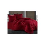 Ezgi Ranforce Pamuklu Çarşafı Lastikli Çift Kişilik Nevresim Takımı Bordo 200x220, NEVRESİM_TAKIM
